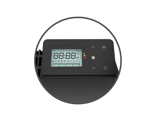 BATILEC - Radiateur inertie Radiateur électrique leona verre 2000w noir