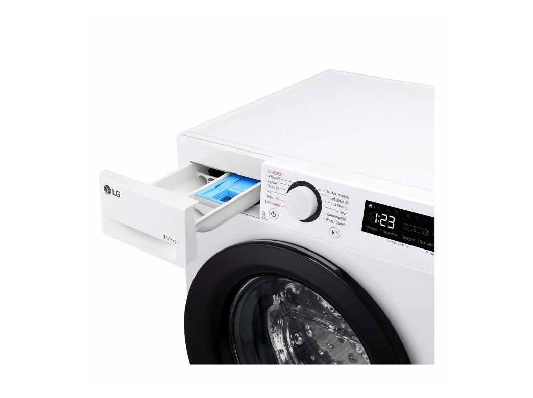 MÁQUINA DE LAVAR E SECAR LG F4DR5011S6W LAVA 11KG SECA 6KG