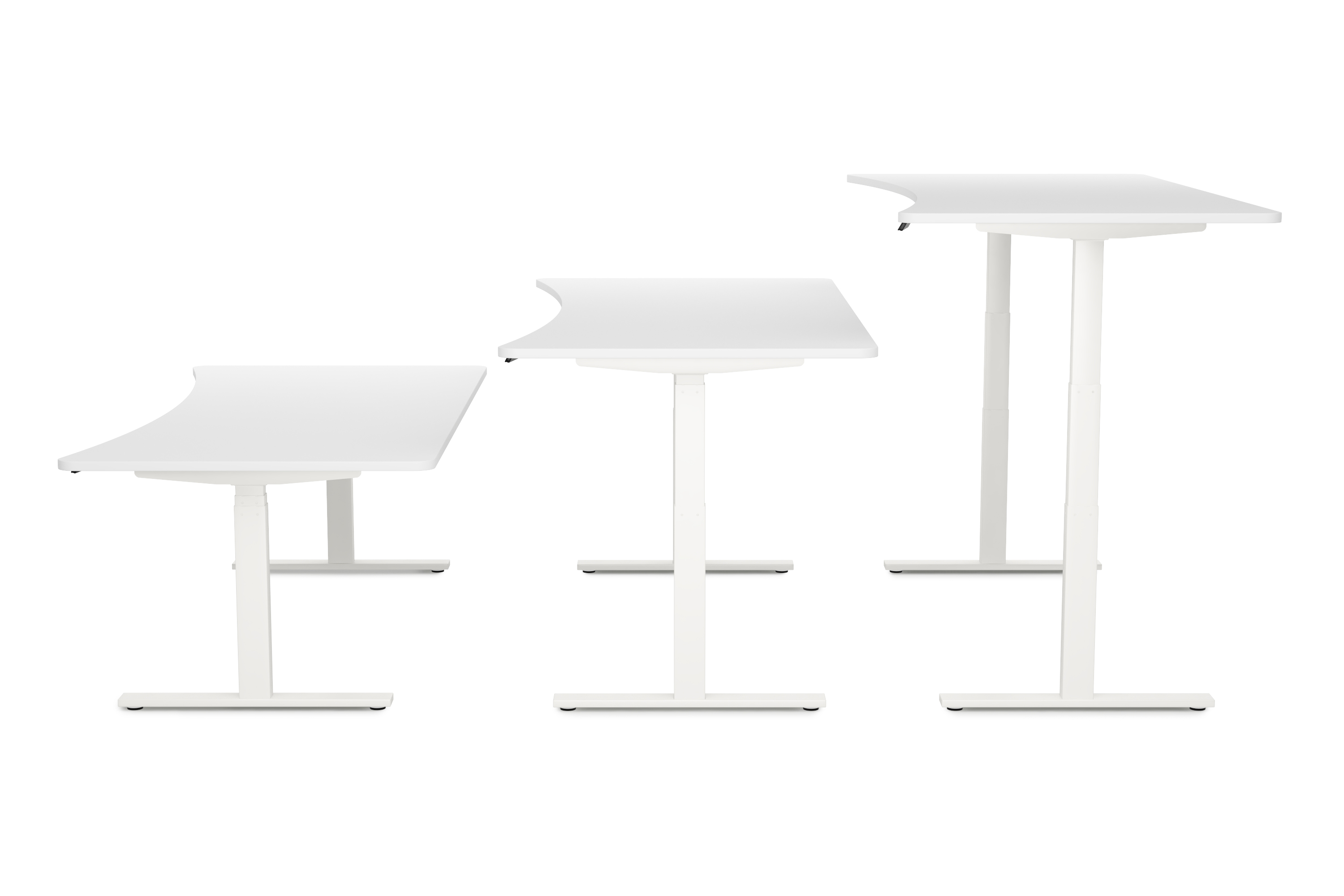 Stehpult elektrisch PREMIUM weiss 200 x 92 cm