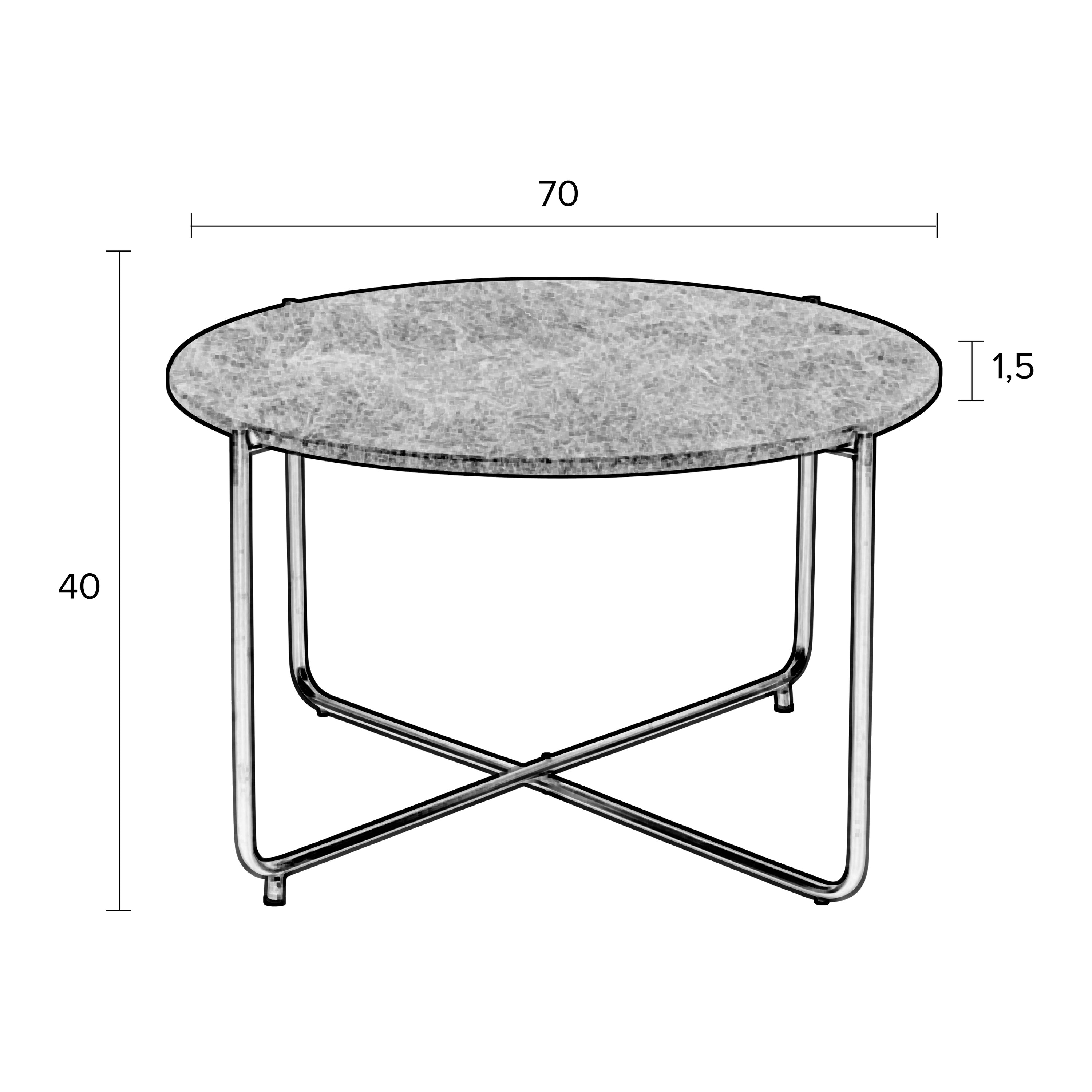 by fonQ basic Chique Salontafel Ã 70 cm - Groen