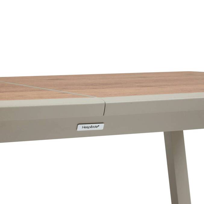 Table de jardin extensible rectangulaire PAVANE Malte / Argile