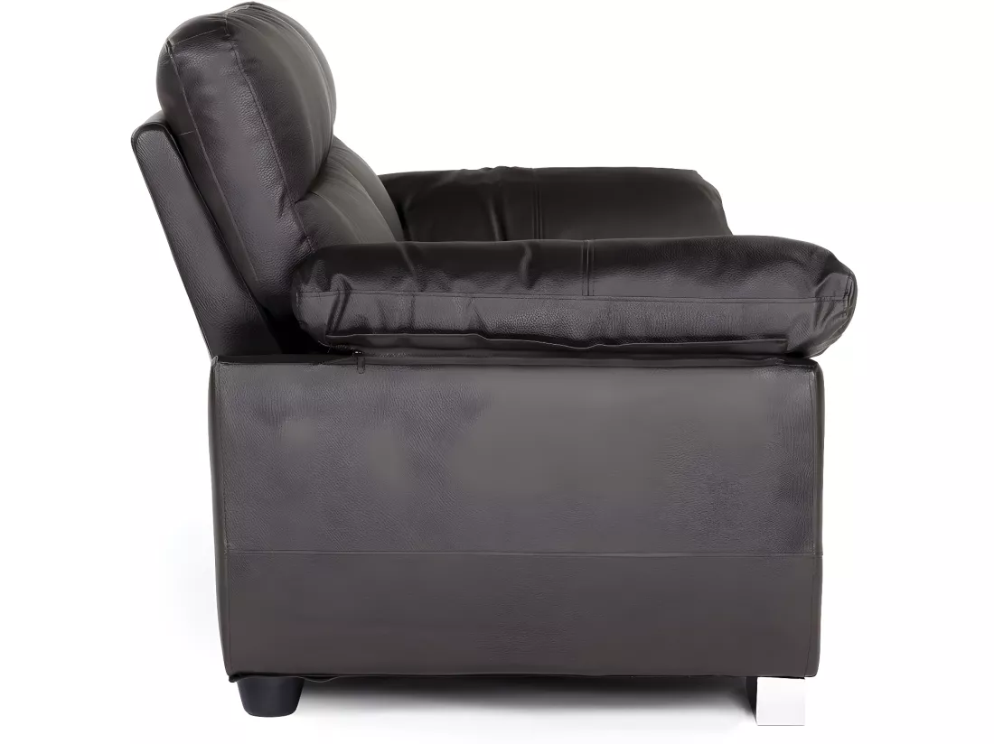 Canapé fixe en cuir reconstitué et PVC 