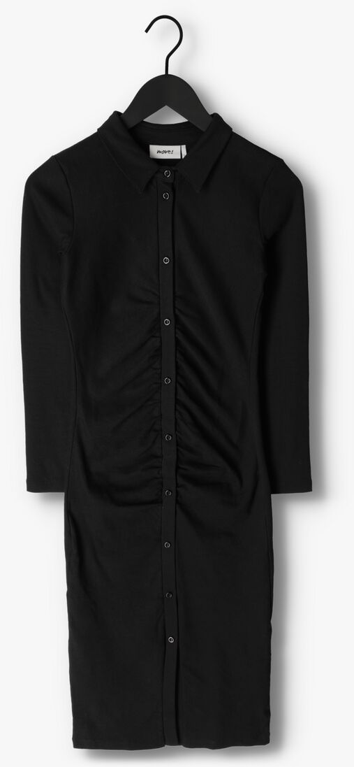 MOVES zwarte moves midi jurk hontun 2675