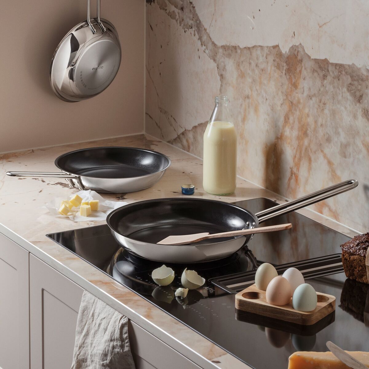 Stekepanne med keramisk Slip-Let® 24 cm, rustfritt stål