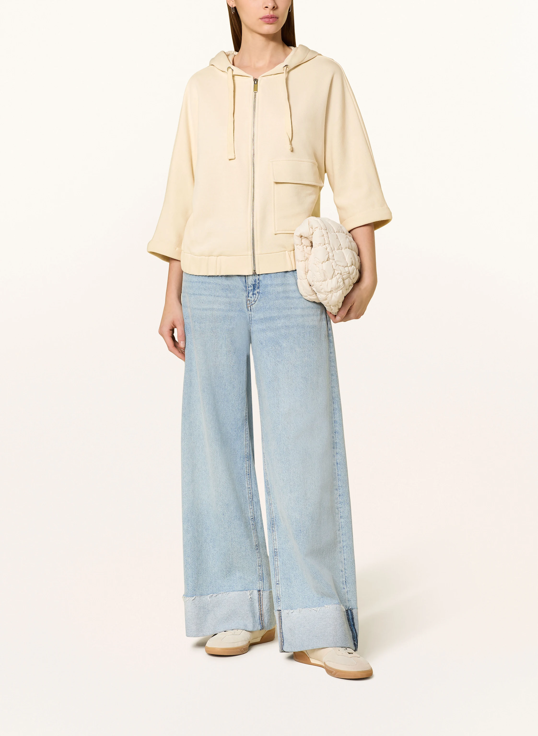 OPUS Sweatjacke GUSA mit 3/4-Arm