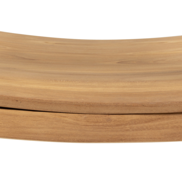 KARWEI fauteuil Kennedy naturel bruin teak hout met armleuning