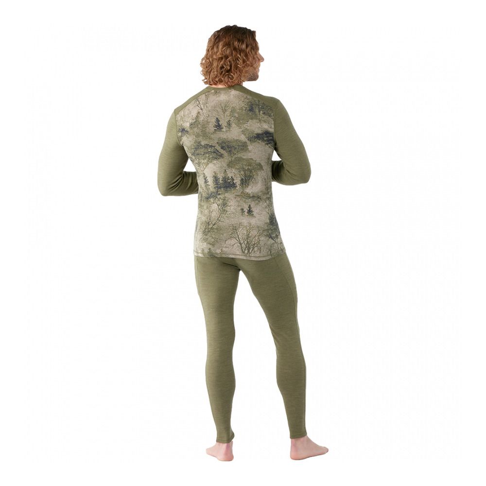 Smartwool CLASSIC THERMAL MERINO - Sous-couche Homme winter moss forest