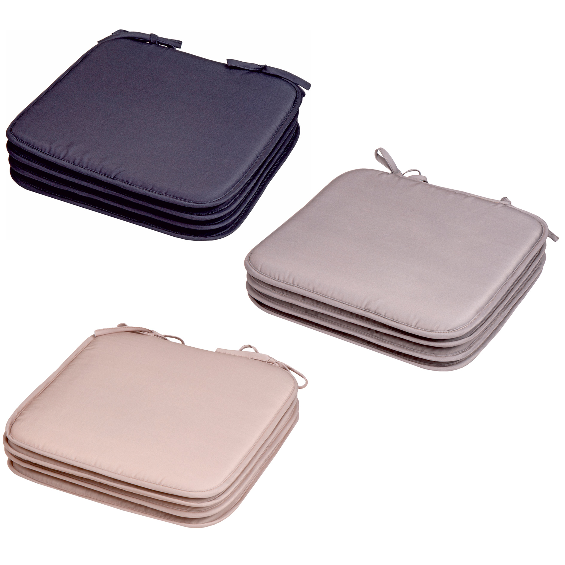 4er-Pack Outdoor-Stuhlkissen - sortierte Farben