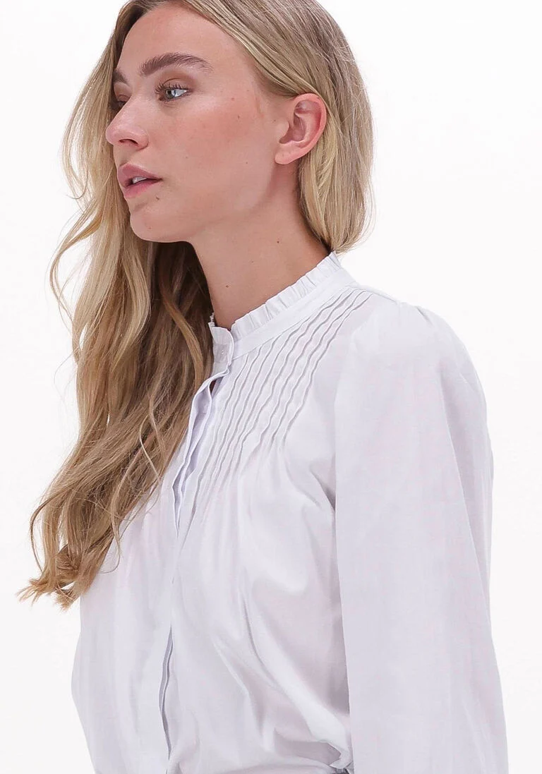 LEVETE ROOM witte levete room blouse lr-isla solid 62 shirt