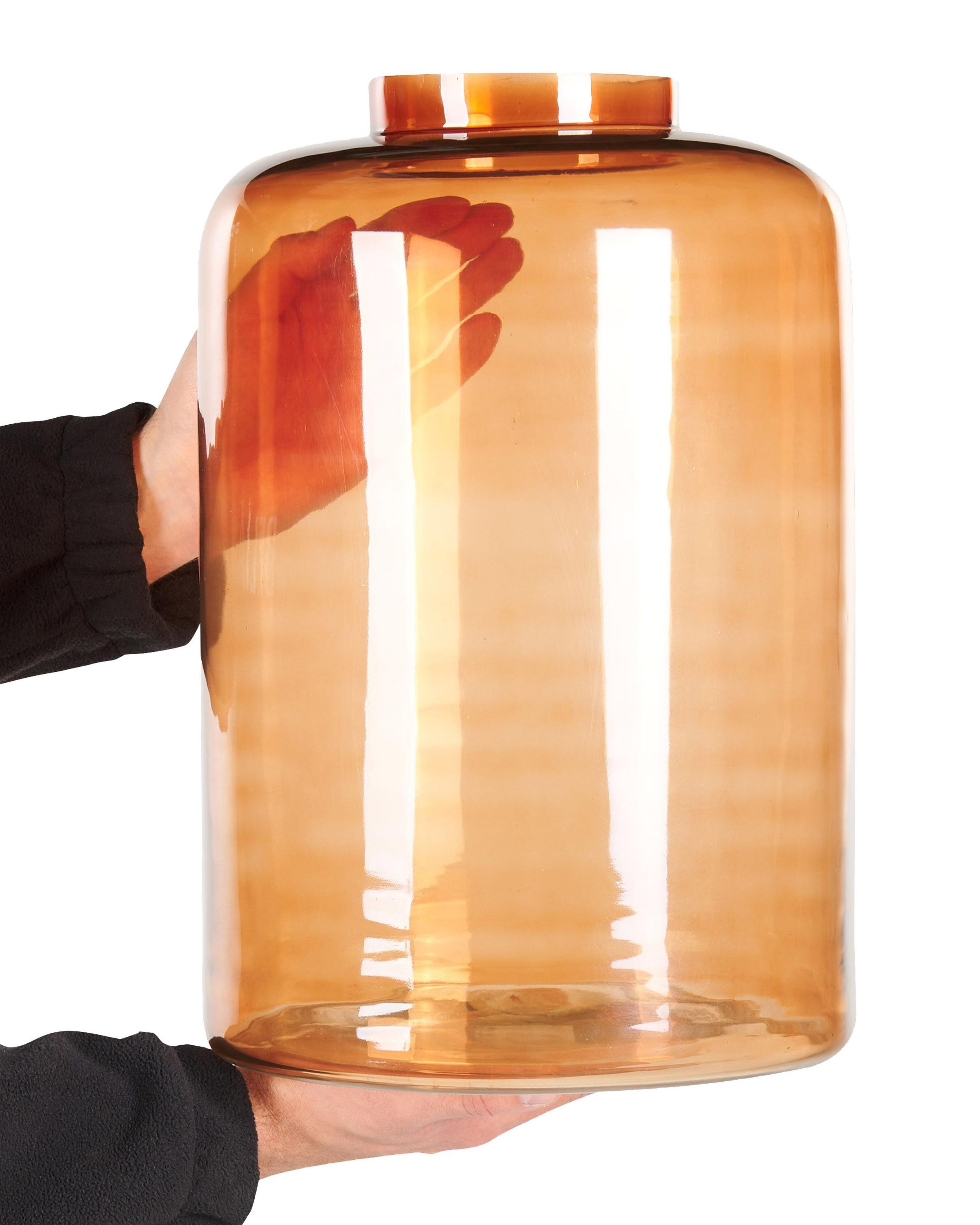 Decoratieve vaas MIRCHI Glas 41 cm Oranje