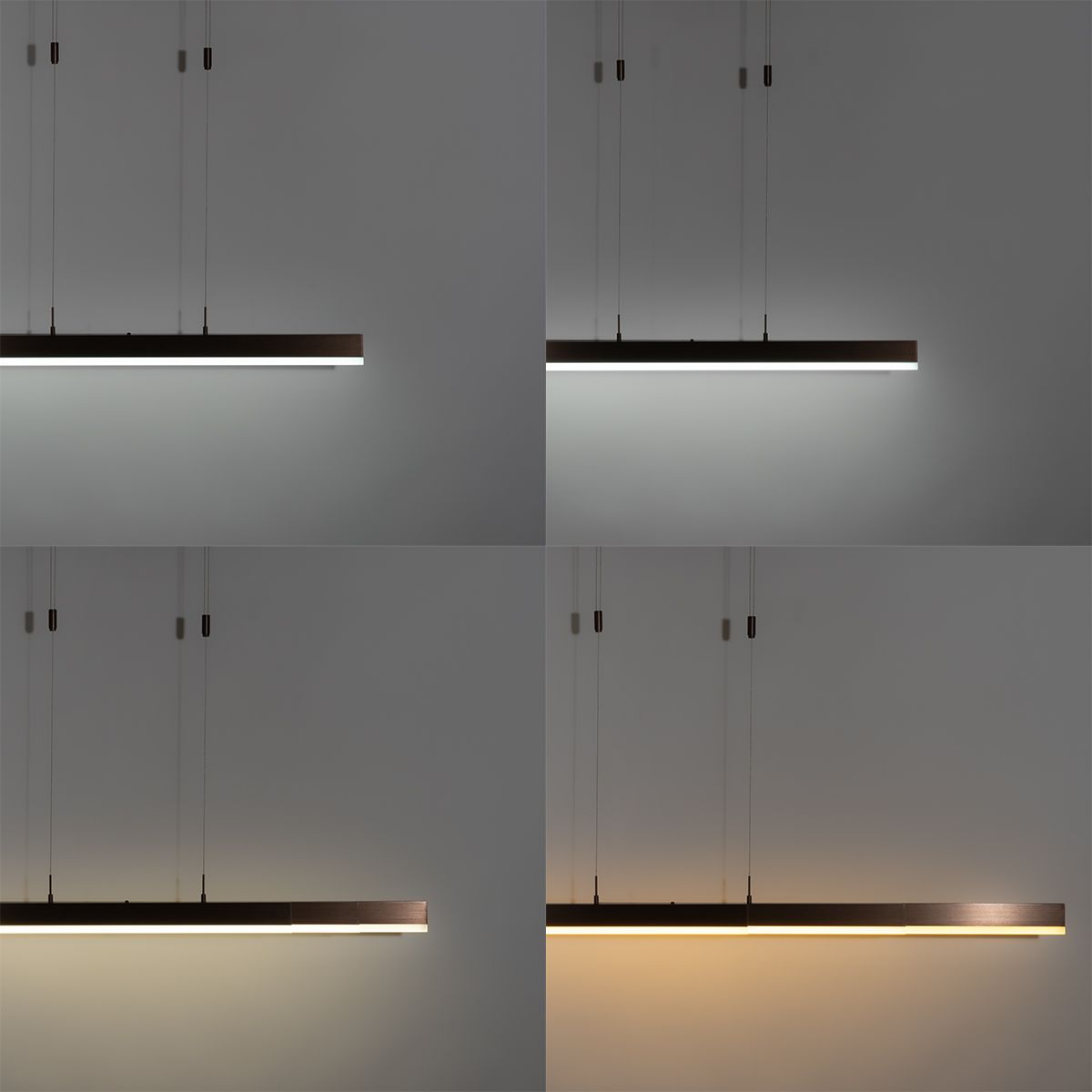 Moderne verstelbare hanglamp donker brons incl. LED dimbaar - Lamba