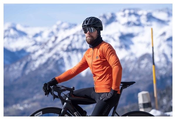 Maillot Manches Longues Velo Rogelli Essential - Homme - Orange