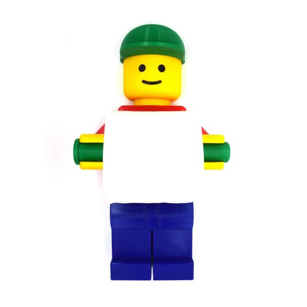 Toalettpapirholder til barna Lego 35cm lang
