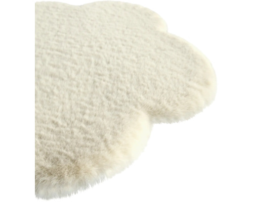 Romance Flower Rug, beige, Ø 60 cm