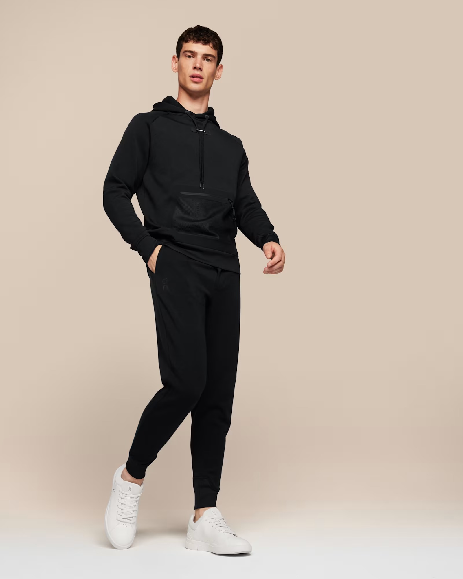 Hoodie Herre Black
