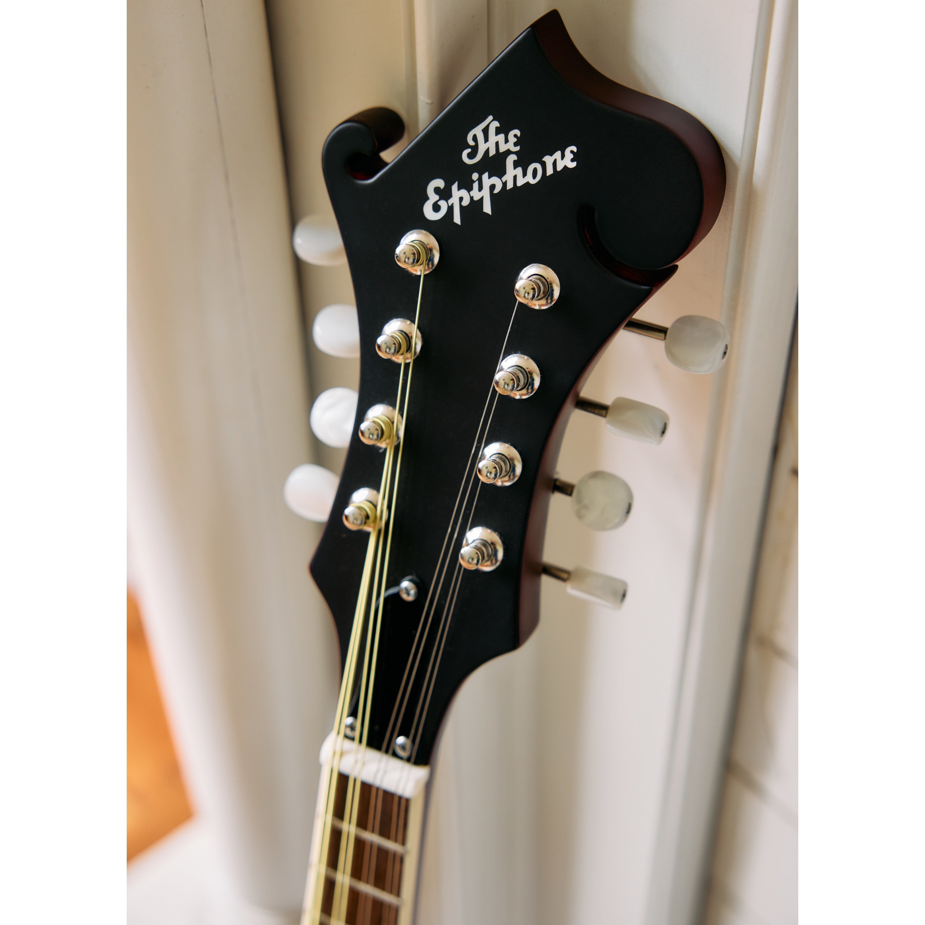 Epiphone F-5 Studio Wine Red Satin F-stijl mandoline met premium gigbag