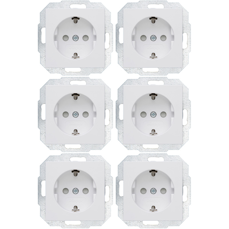 Kopp Athenis wandcontactdozen RA KV inbouw Mat wit*