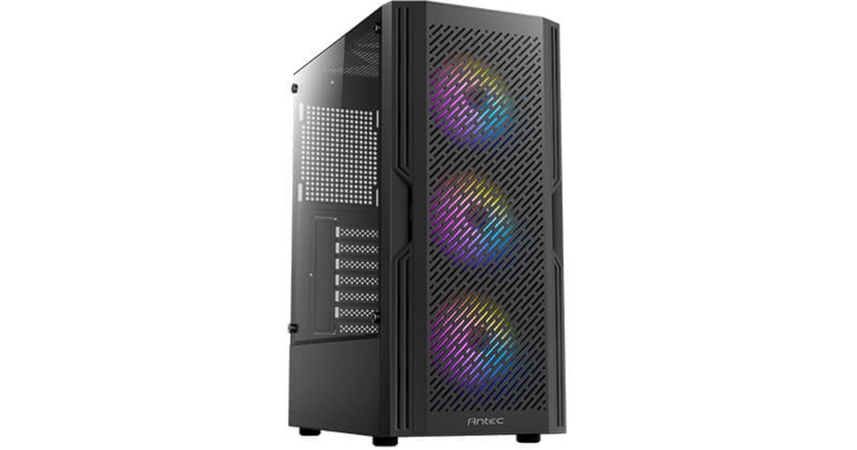 AntecAX20 midi tower behuizing  (Zwart | 3x USB-A | Tempered Glass)