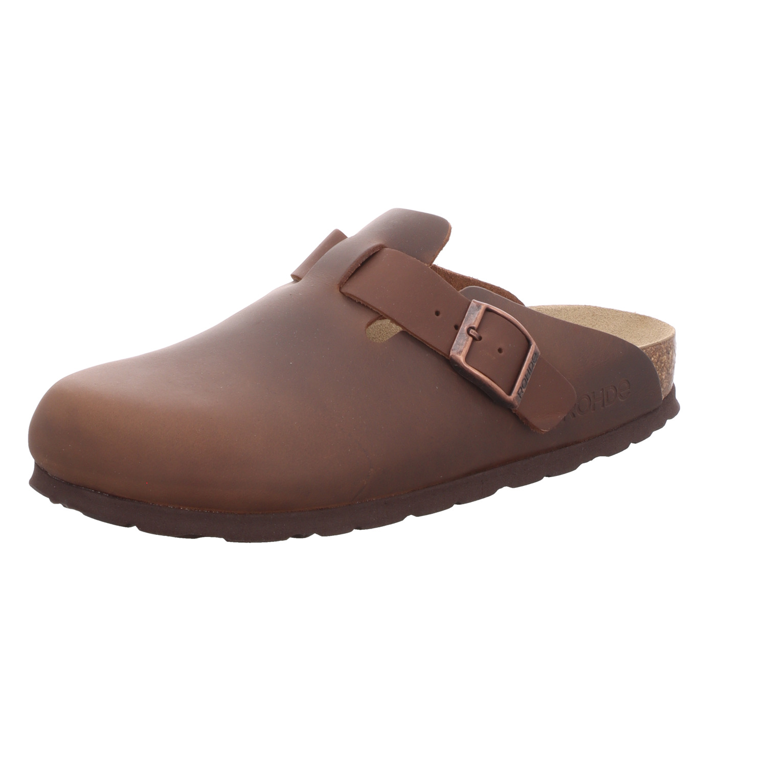 Rohde Damen-Clog mit Tieffußbett Braun
