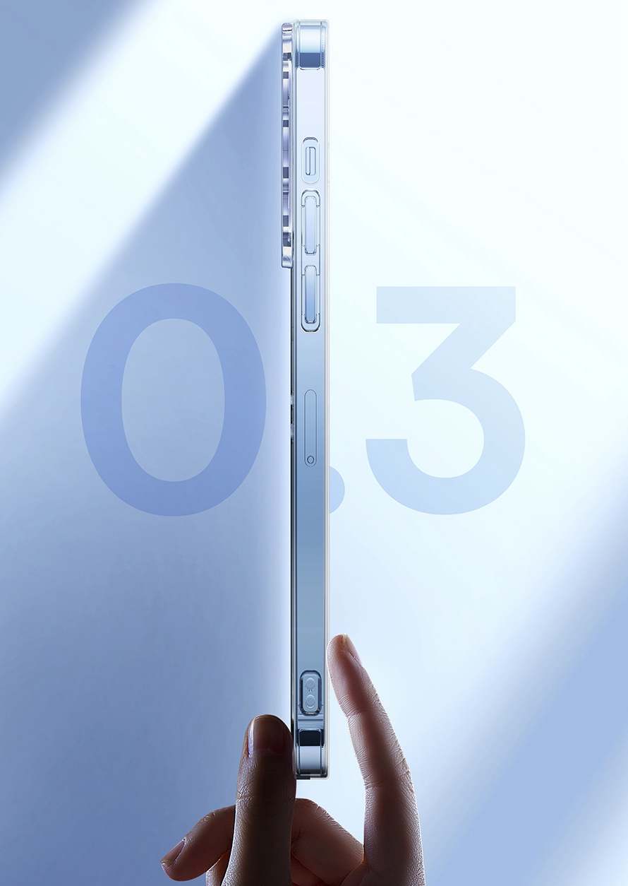 iPhone 14 Pro Simple Case Gummi Hülle - Transparent