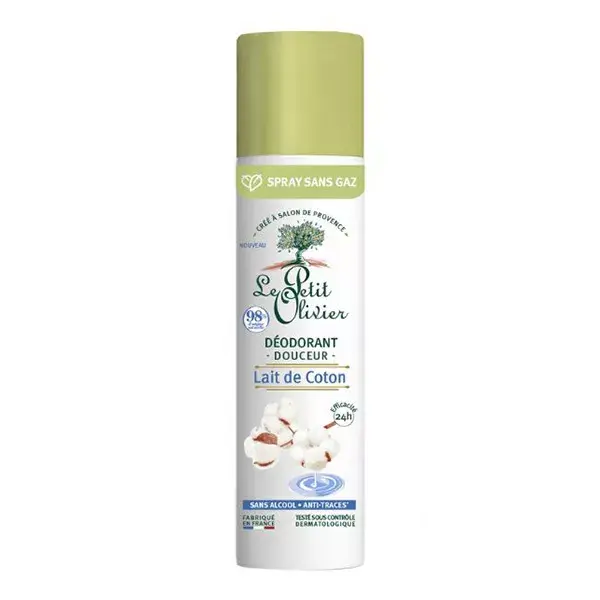 Le Petit Olivier Desodorante Suave - Algodão Leite - 75 ml