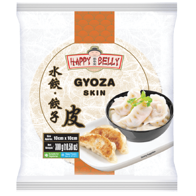 Happy Belly Bevroren Gyoza Vellen 10x10cm 300g