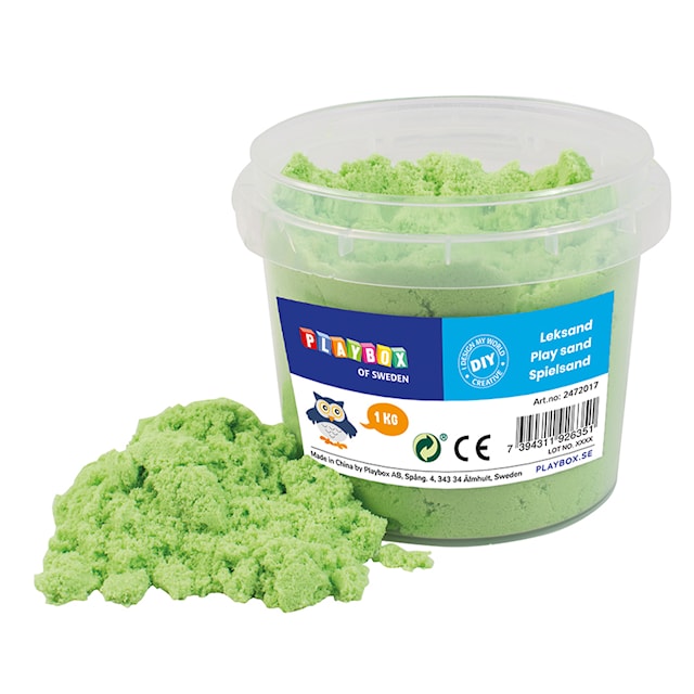 Lekesand Grønn 1 kg Playbox