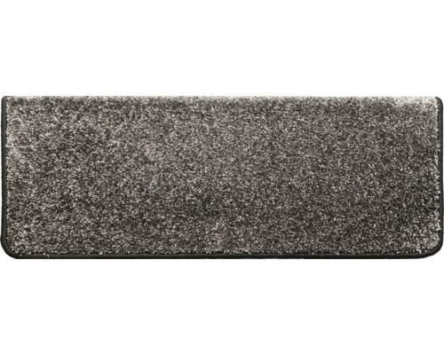 Fortuna grijze rechthoekige trapmattenset, 28x65 cm, 15 stuks