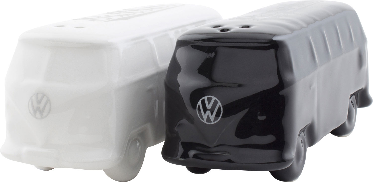 VW Collection T1 Bus Salz & Pfefferstreuer Schwarz / Weiß
