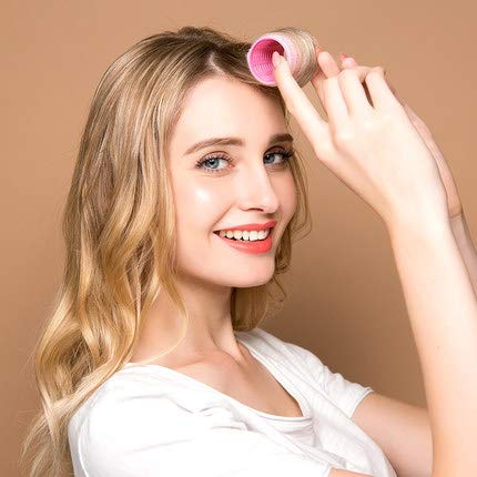 (12er Set) Ø20-25mm Locken Wickler Haar Styling ohne Hitze selbsthaftende Wickler in 2 Grössen - Div. Farben