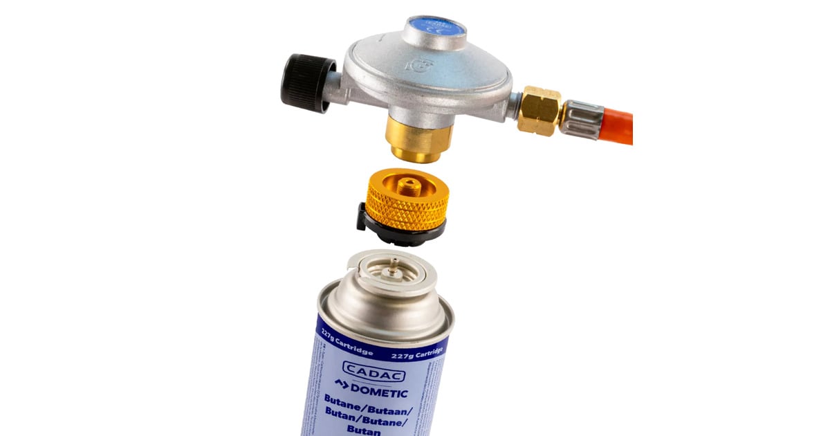 CadacBayonet Cartridge Adaptor adapter  (voor CADAC drukregelaars 343, 344 en 346)