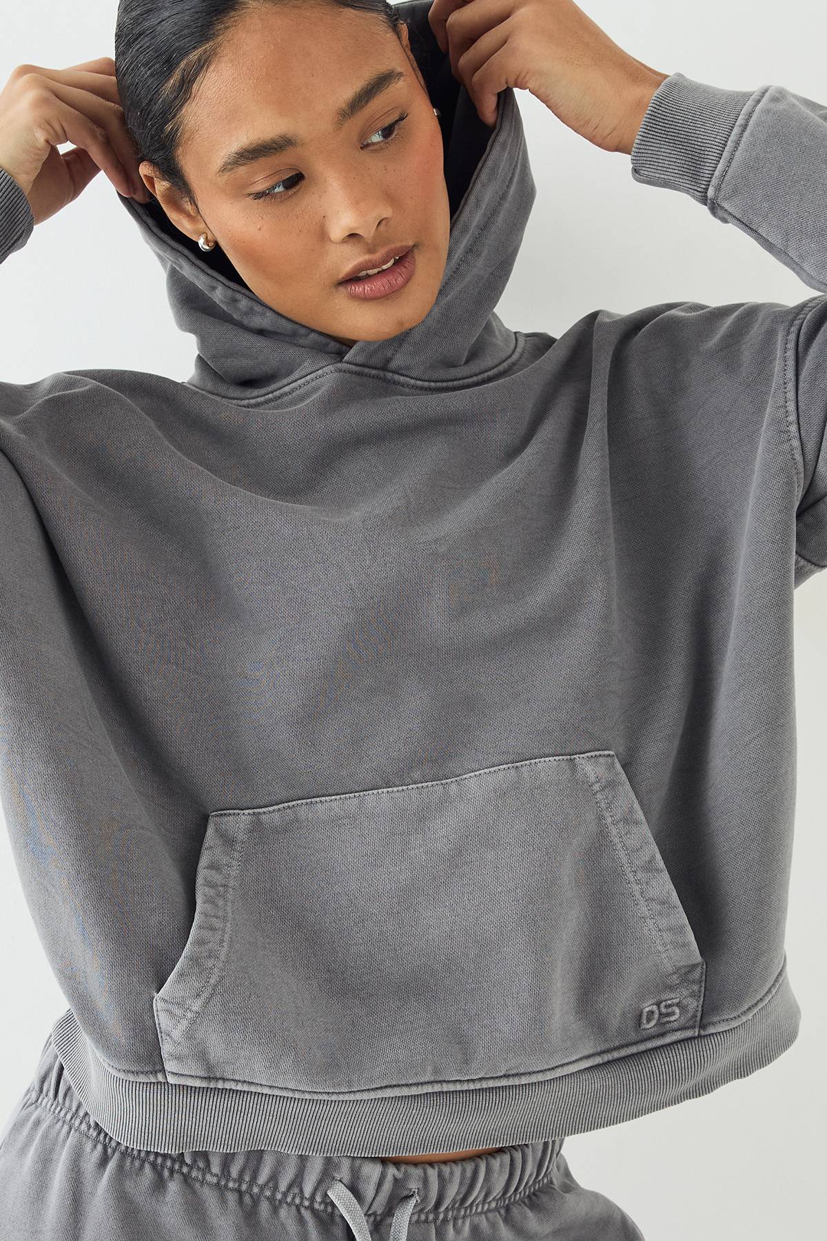 Sweat à Casynthétiqueche Surdimensionné DSGN Studio Premium Poids Lourd Délavé