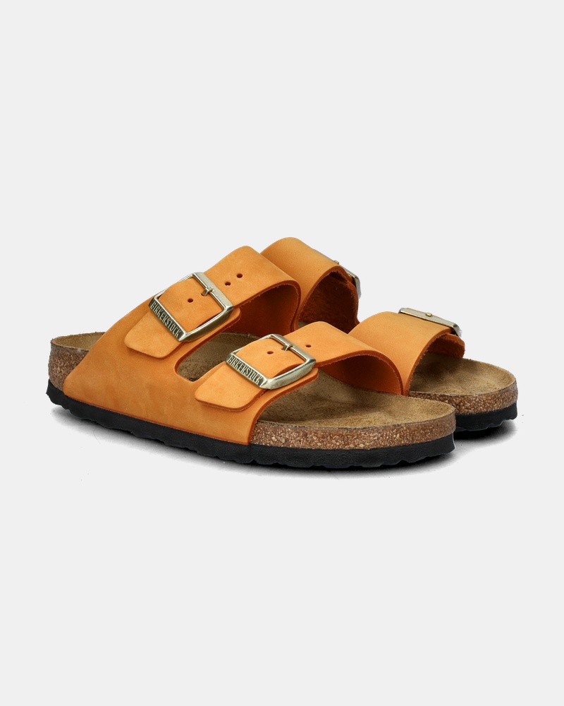 Birkenstock Arizona Nubuck Sandalen  - oranje