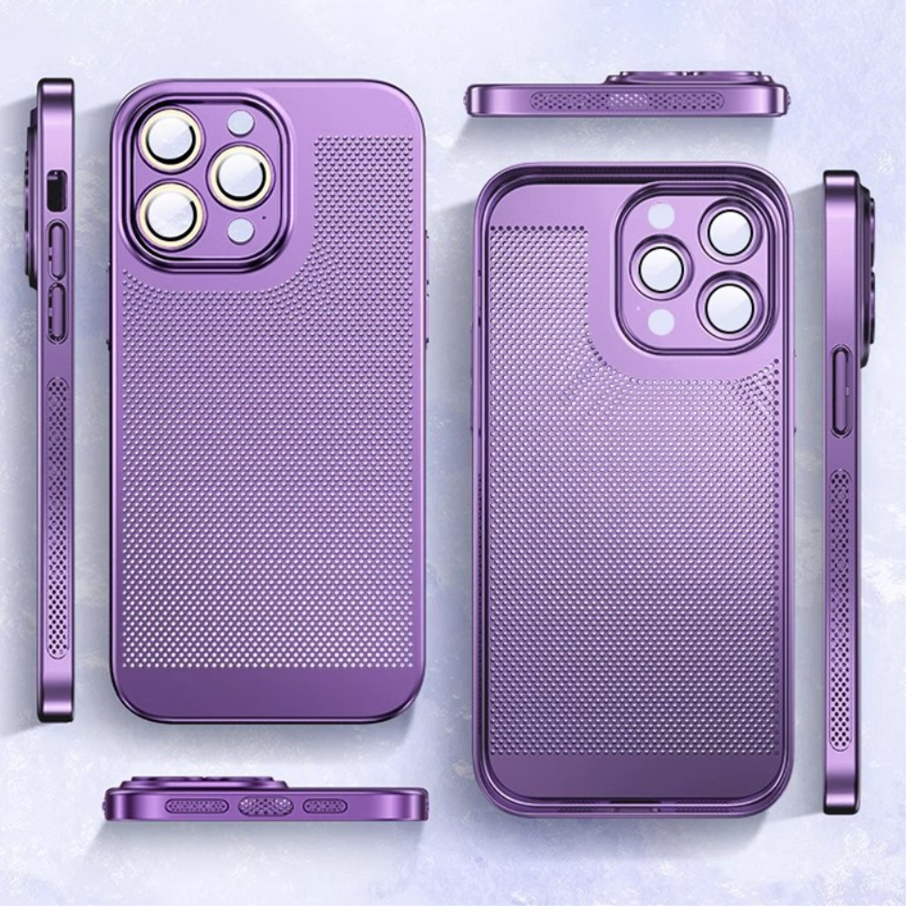 iPhone 15 Pro Max Hardcase Hülle mit Kameraschutz - Violett