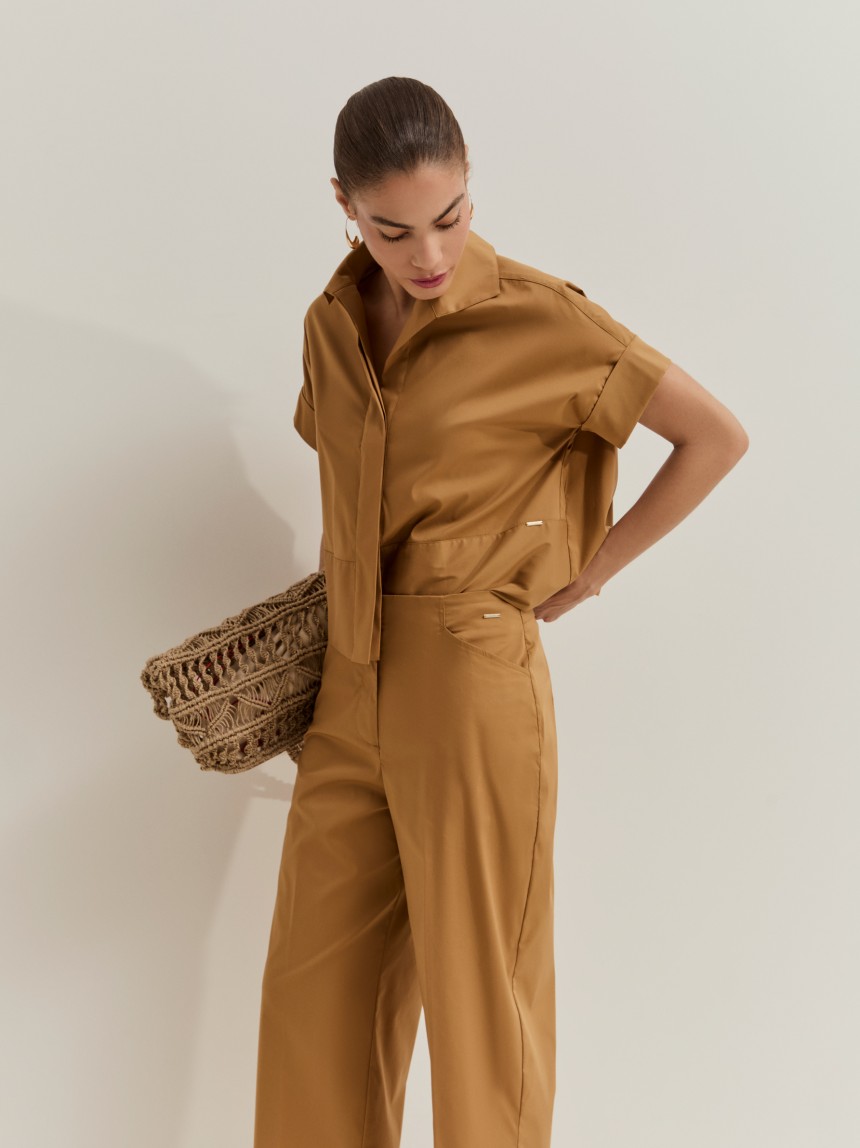 Calças wide leg