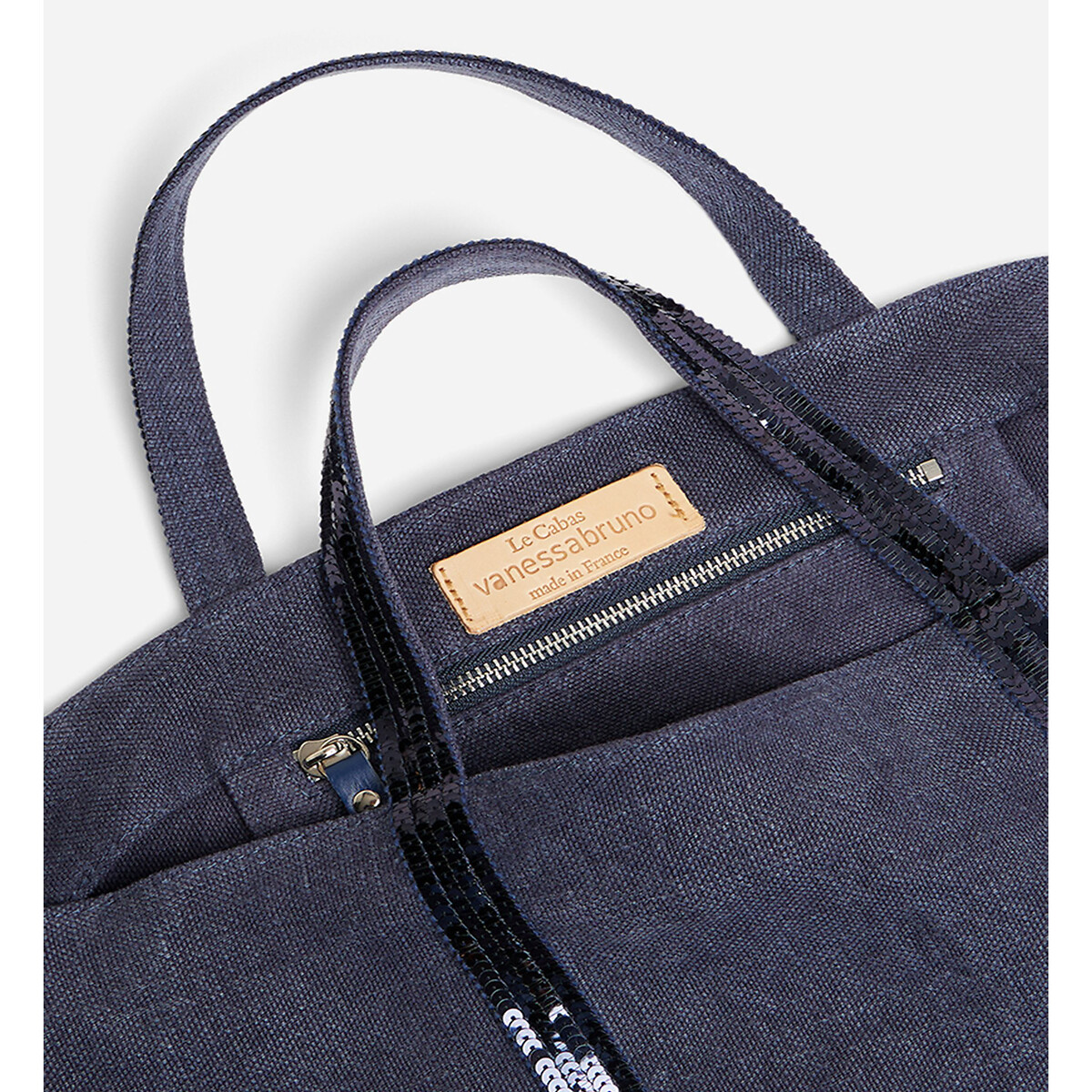 VANESSA BRUNO<br>Bolsa tamanho G em linho e zecchinos