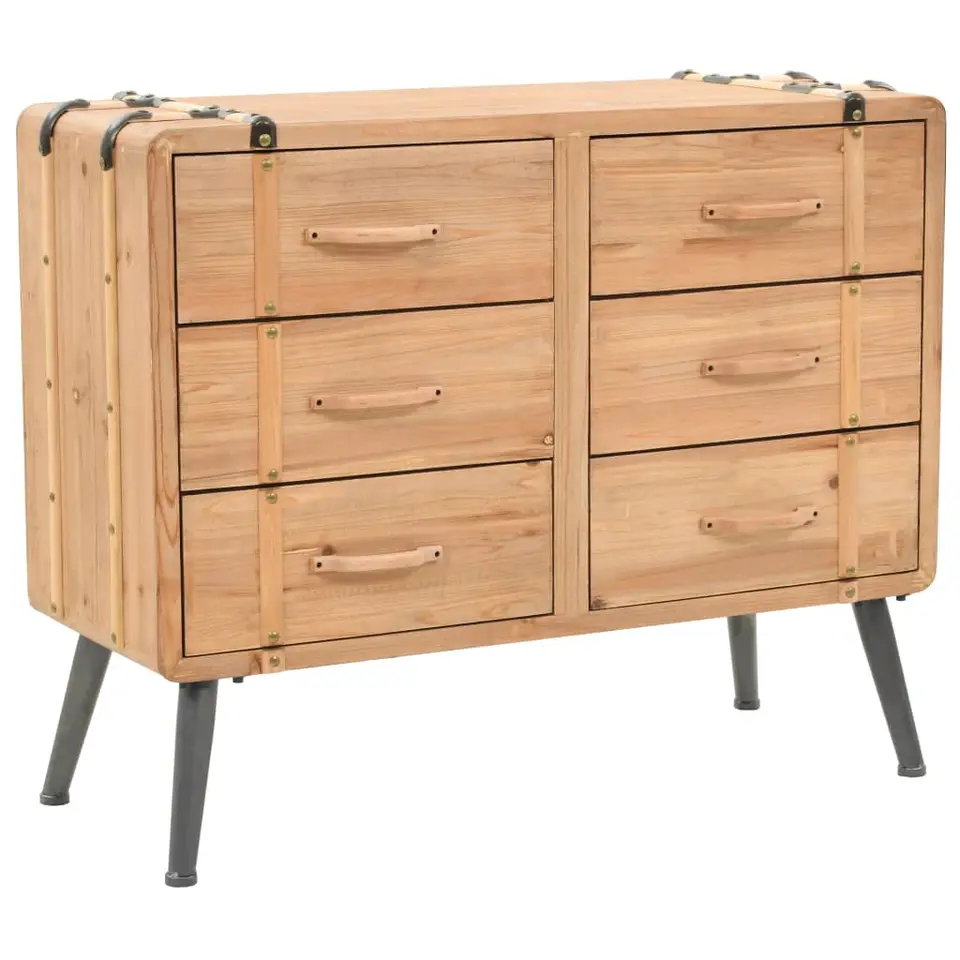 vidaXL - Bijzetkast - Bruin - Hout