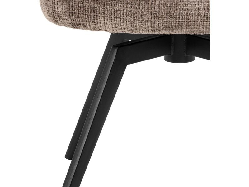 AC Design Stuhl Darlene 1 Stück, Braun Eleganter Esszimmerstuhl mit bequemem Sitz