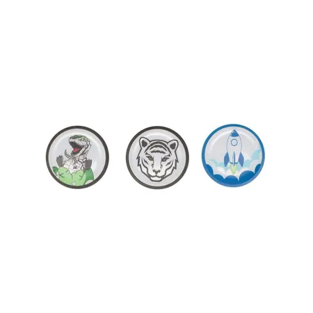Beckmann Button Set Blau, 3-teilig