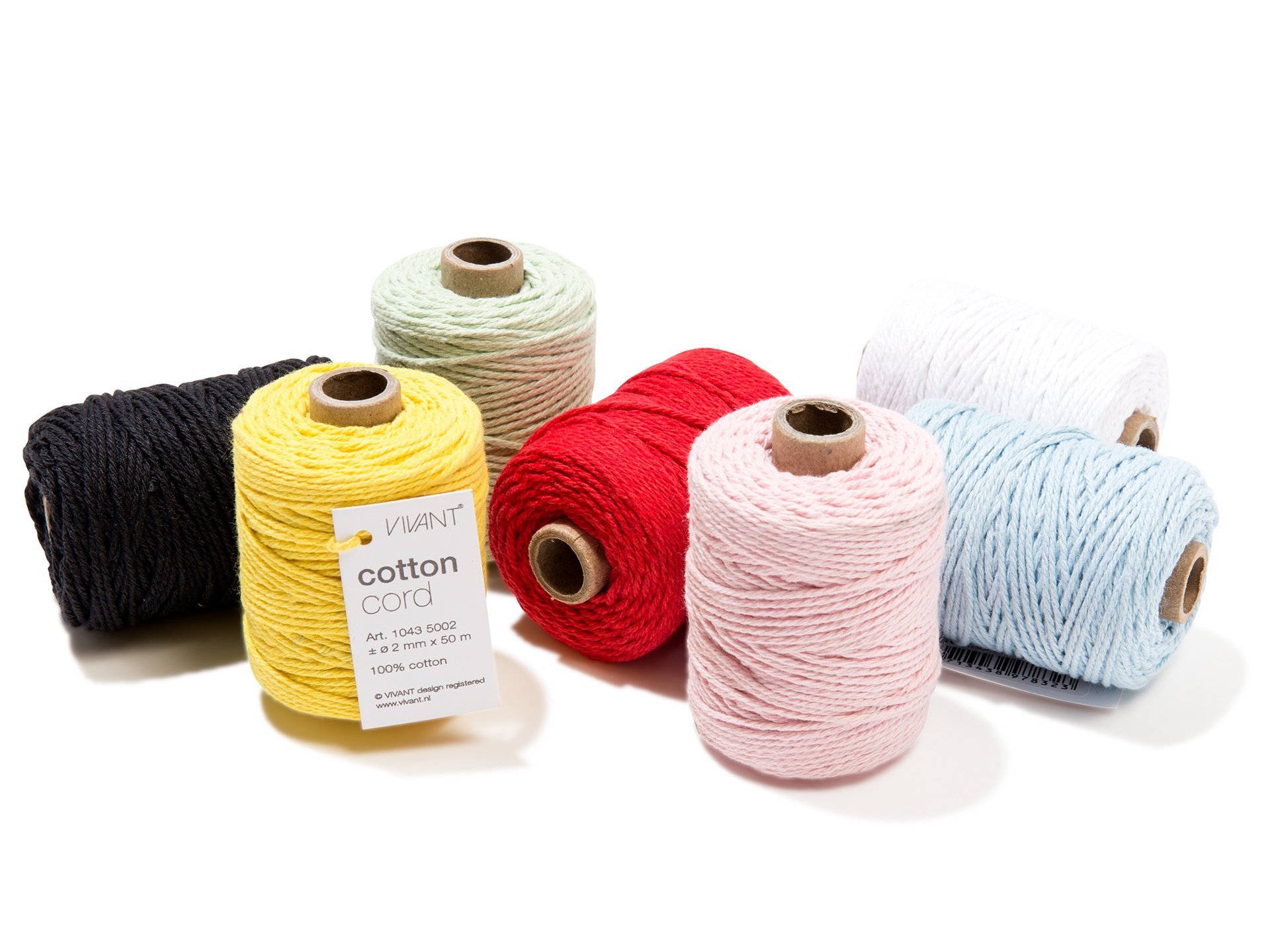 Cotton Cord Baumwollschnur, einfarbig