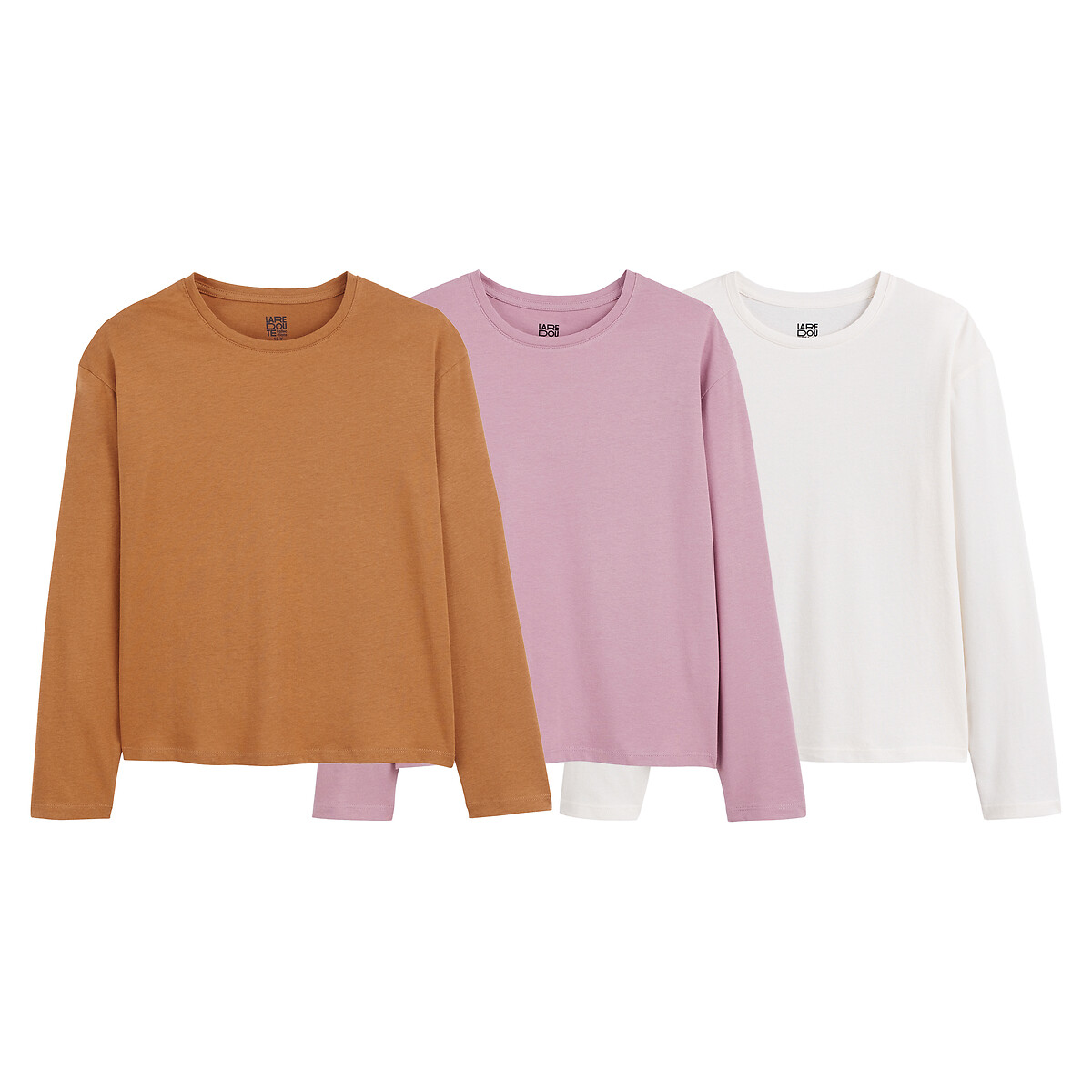 COLEÇÃO LA REDOUTE<br>Conjunto de 3 camisetas de manga comprida