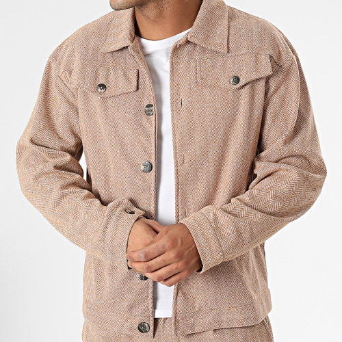 Ensemble Veste Et Pantalon Camel Chiné