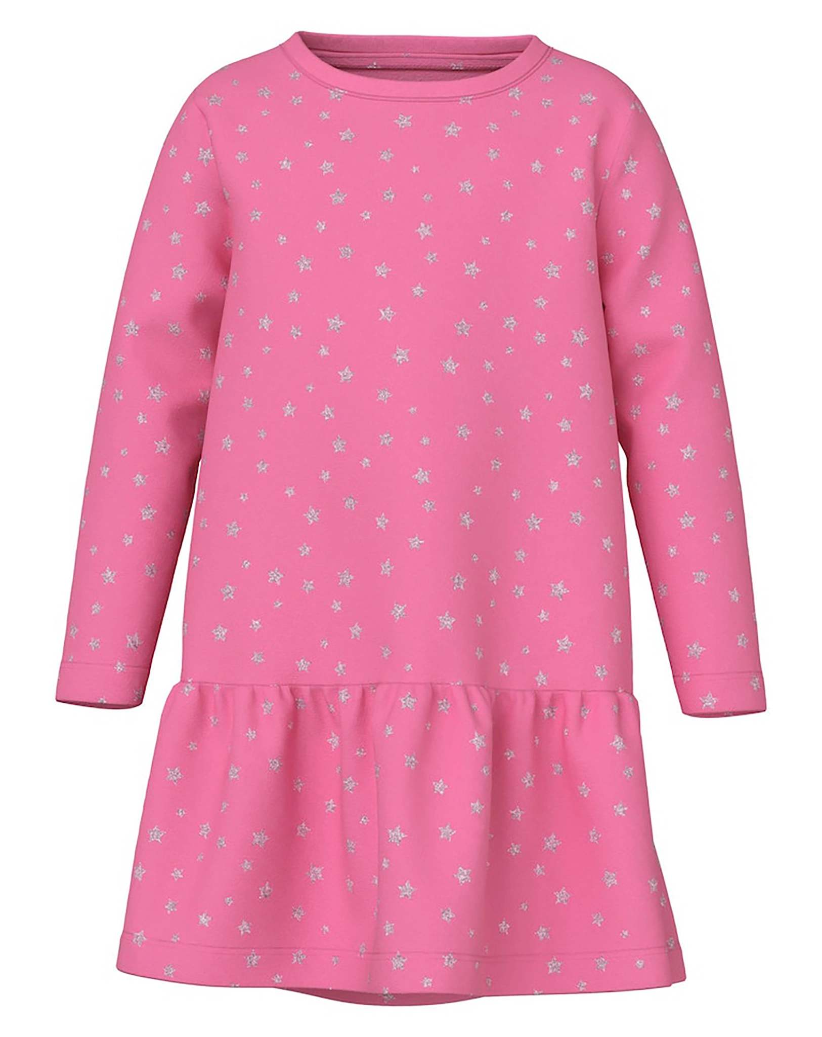Langarmkleid NMFVIVIAN - STARS in pink cosmos