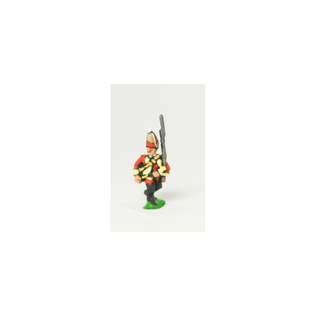 Seven Years War British: Grenadier Advancing, Musket upright, variants