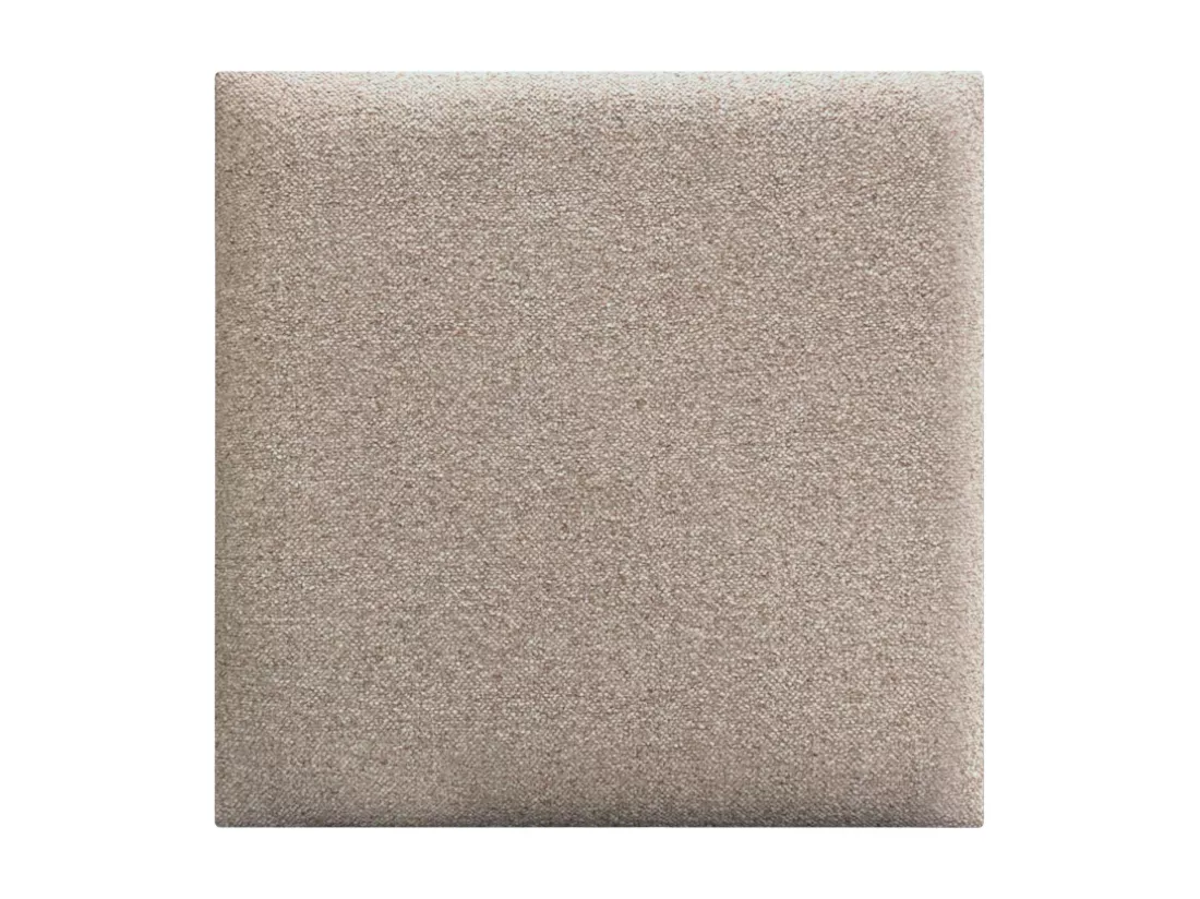 DHOME Lot de 1 Panneaux muraux en tissu auto-adhésifs Panneaux muraux absorbants acoustiques Protection contre les chocs (Sable, 60x60cm, x1)