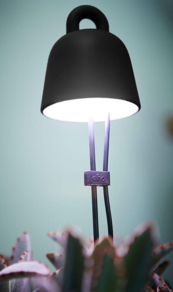 Elho kweeklamp zwart met wit Led verlichting 8 x 7 x 36 cm