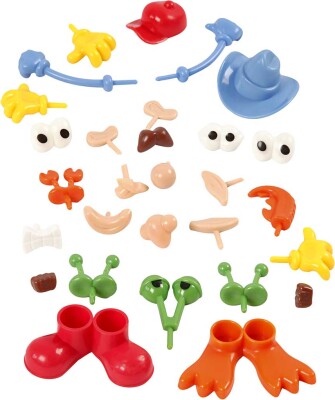 Kropsdele - Str. 0,8-6,8 CM - Assorterede Farver - 26 Stk