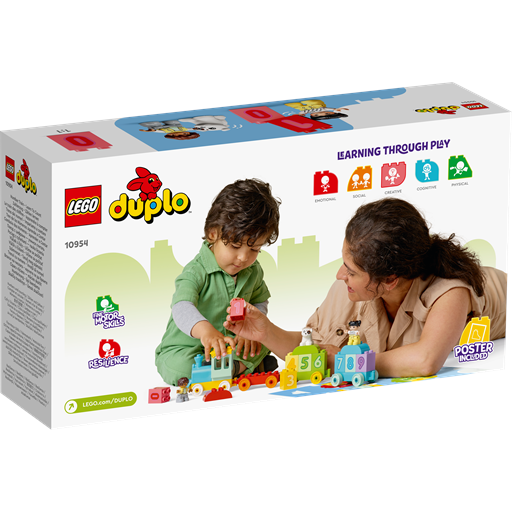 LEGO Duplo Tog Med Tal – Lær At Tælle - 10954