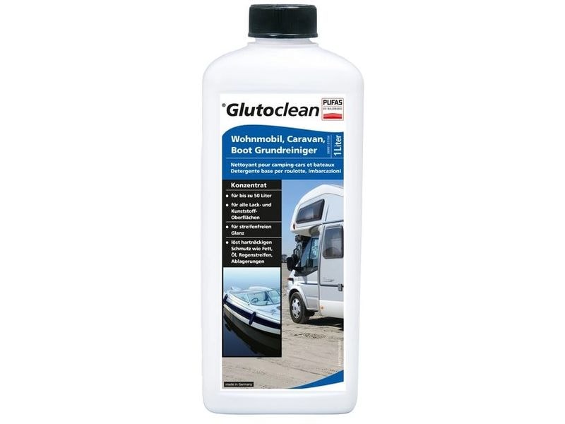 Glutoclean Wohnmobil, Caravan, Boot Grundreiniger 1 l 1000 Hochwertiger Grundreiniger für Wohnmobil, Caravan und Boot
