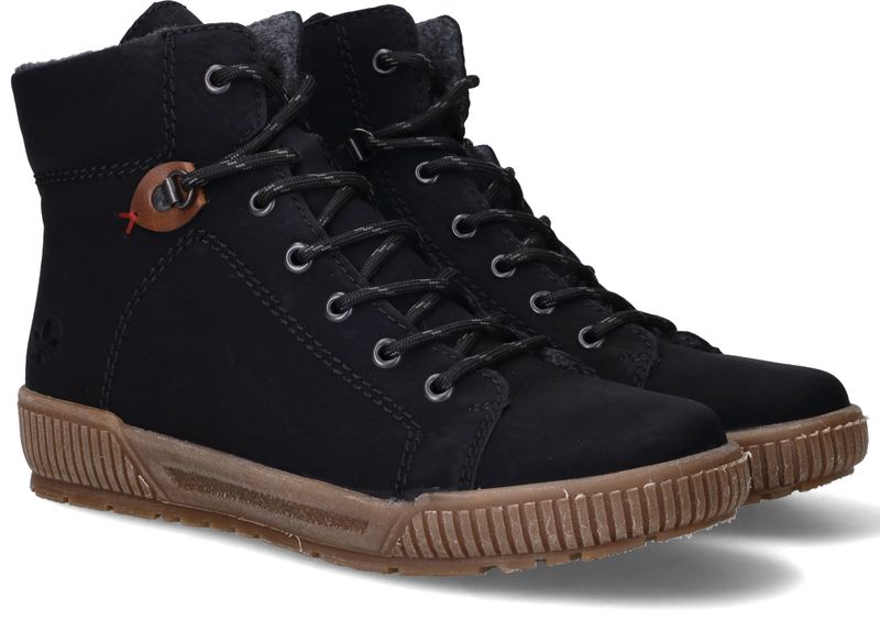 Rieker Veterschoenen Zwart Dames